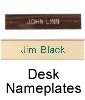 Desk Nameplates